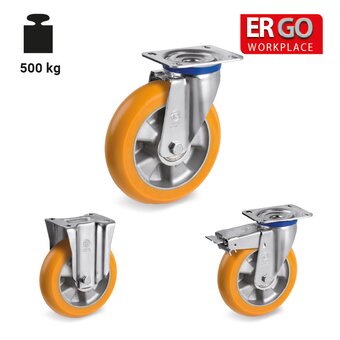 TR-65ER-M-Ruote con supporti per carichi medi